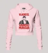 Vakeel Vandu Murugan Women's Crop Hoodies in Light Baby Pink Color