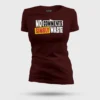 No Comments Simbly Waste Women's T-Shirt in Maroon Color