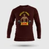 Bullet Pandi Gym Men/Unisex Long Sleeve T-Shirt in Maroon Color