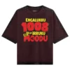 Engalukku 1008 Vela Irruku, Nee Moodu Men/Unisex Acid Wash Oversized T-Shirt in Maroon Color