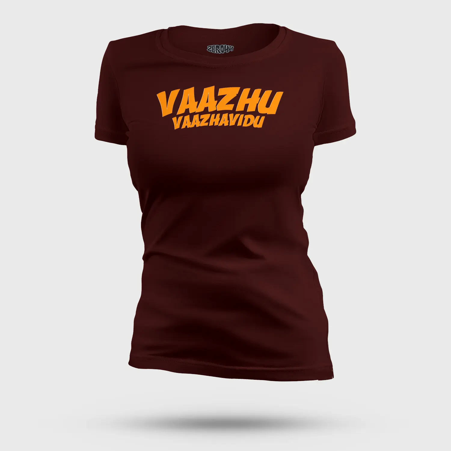 Vaazhu Vaazhavidu Women's T-Shirt in Maroon Color