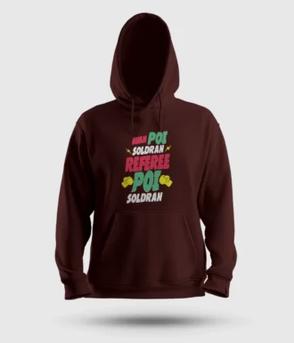 Avan Poi Soldran Referee, Poi Soldran Men/Unisex Hoodie in Maroon Color