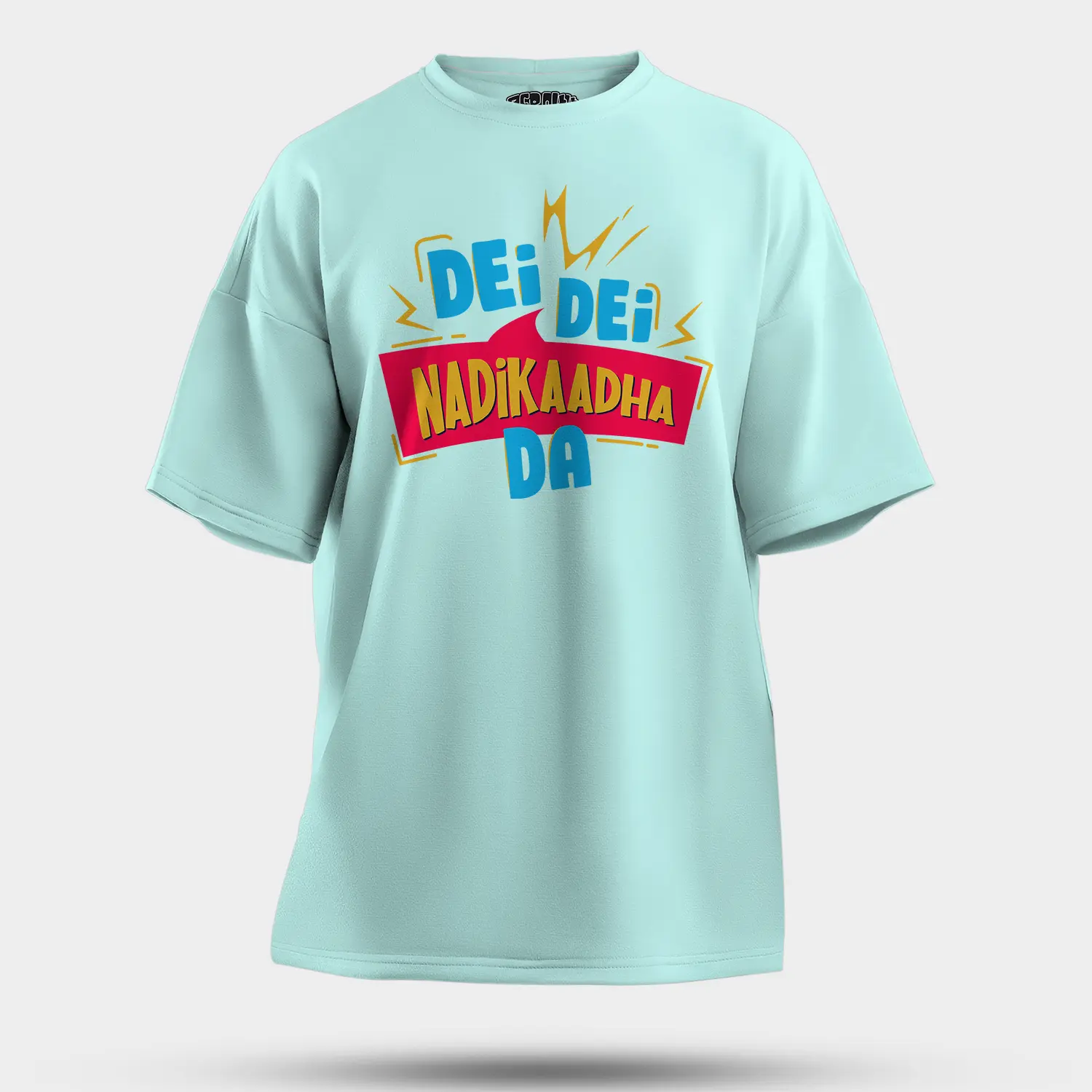 Dei Dei Nadikaadha Da Men/Unisex Oversized T-Shirt in Mint Color