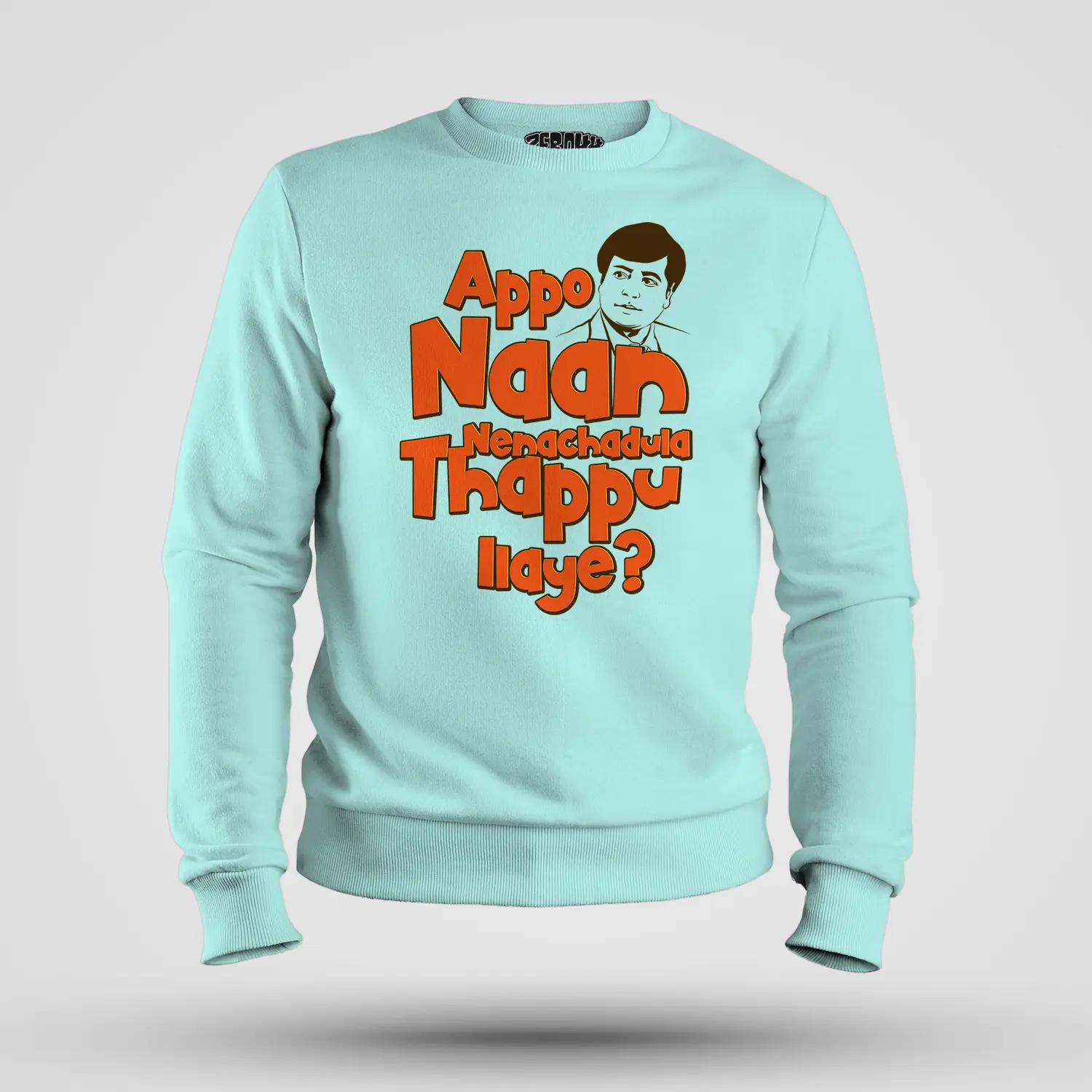 Appo Naan Nenachadula Thappu Ilaye Men/Unisex Sweatshirt in Mint Color
