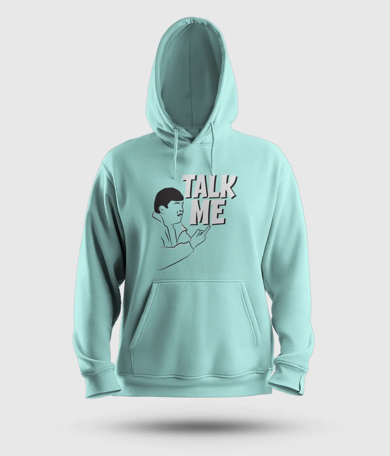 Talk Me Men/Unisex Hoodie in Mint Color