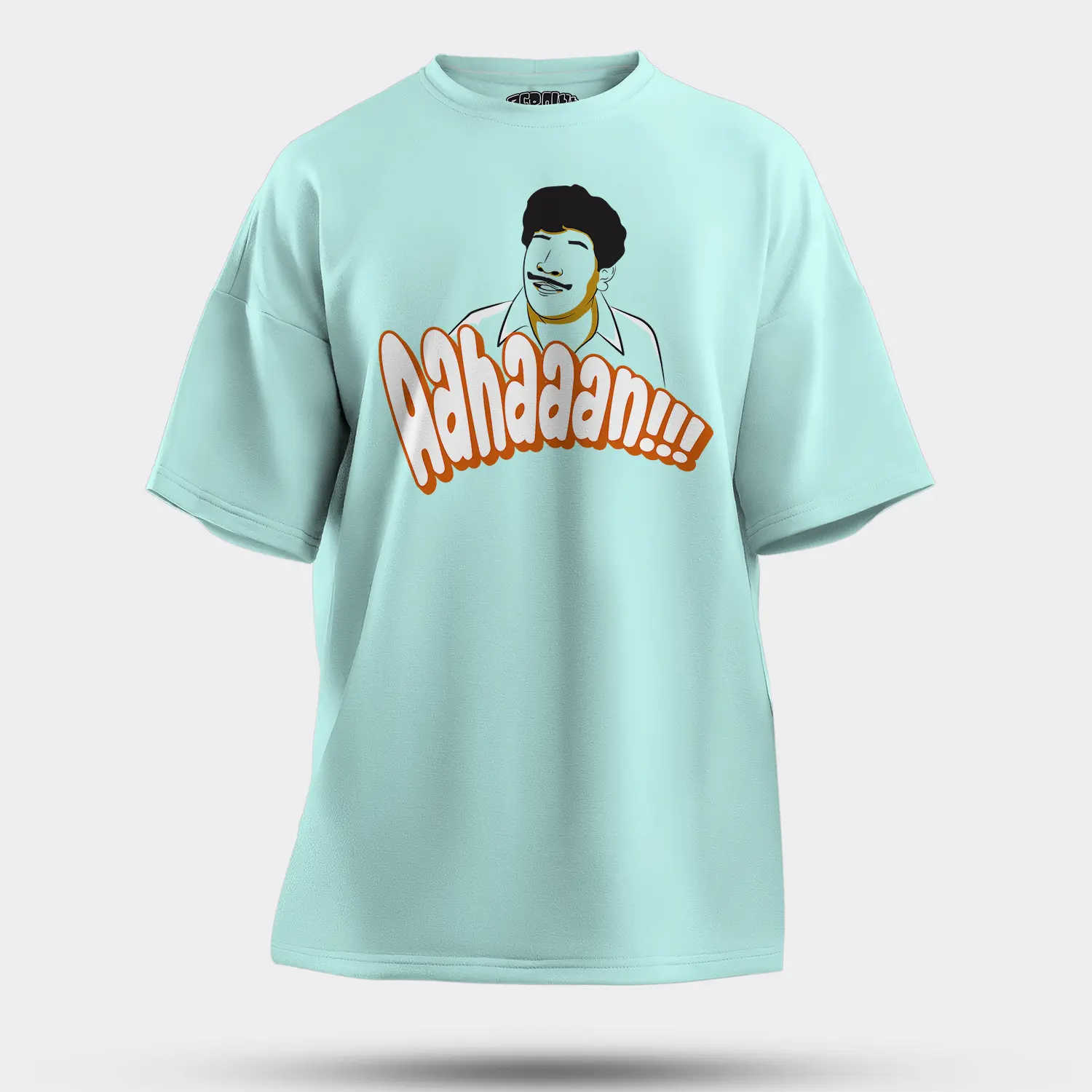Aahaaan Men/Unisex Oversized T-Shirt in Mint Color