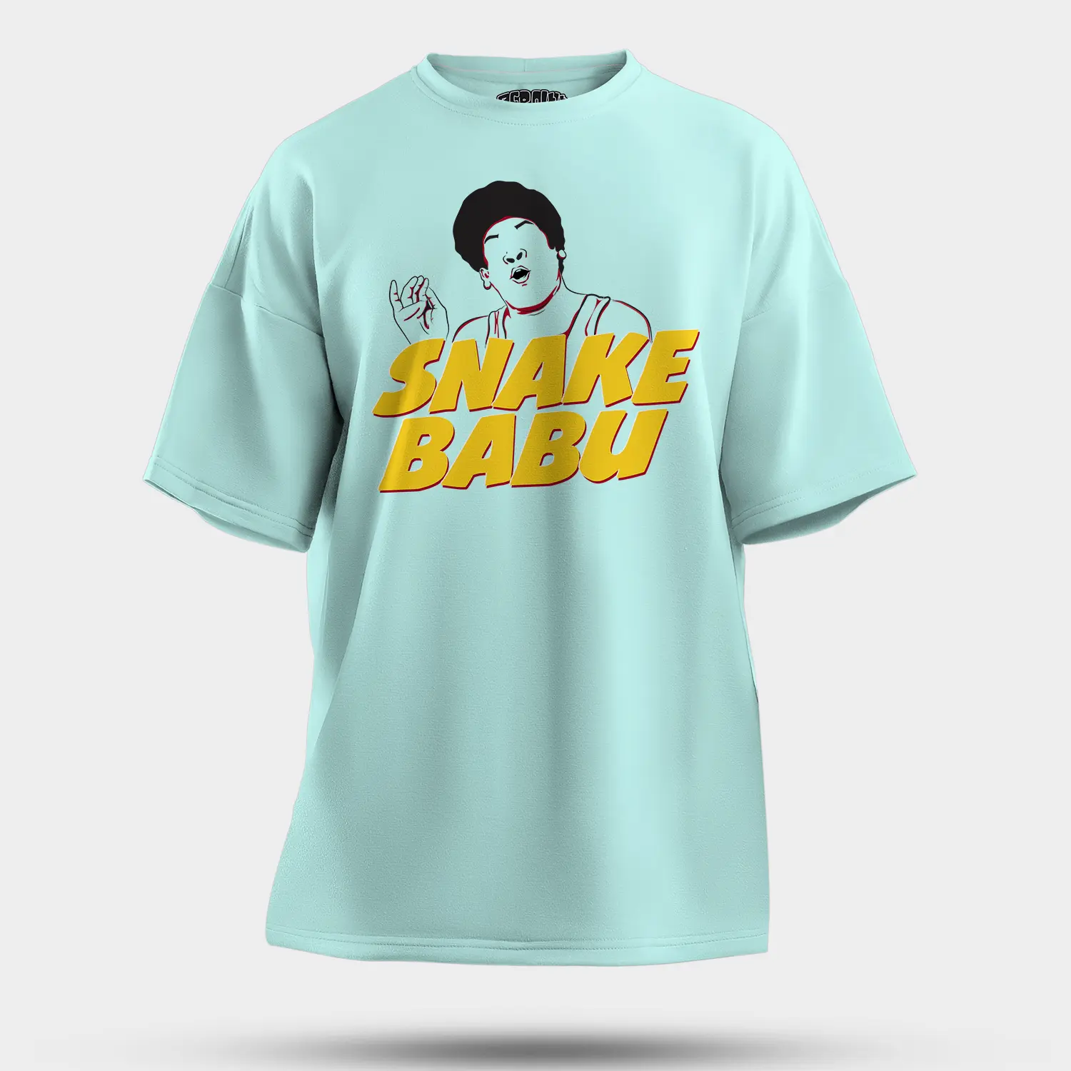 Snake Babu Men/Unisex Oversized T-Shirt in Mint Color