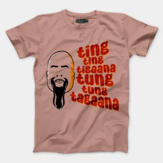 Ting Ting Tigaana, Tung Tung Tagaana Men/Unisex T-Shirt in Mushroom Color