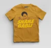 Snake Babu Boys Round Neck T-Shirt in Mustard Yellow Color
