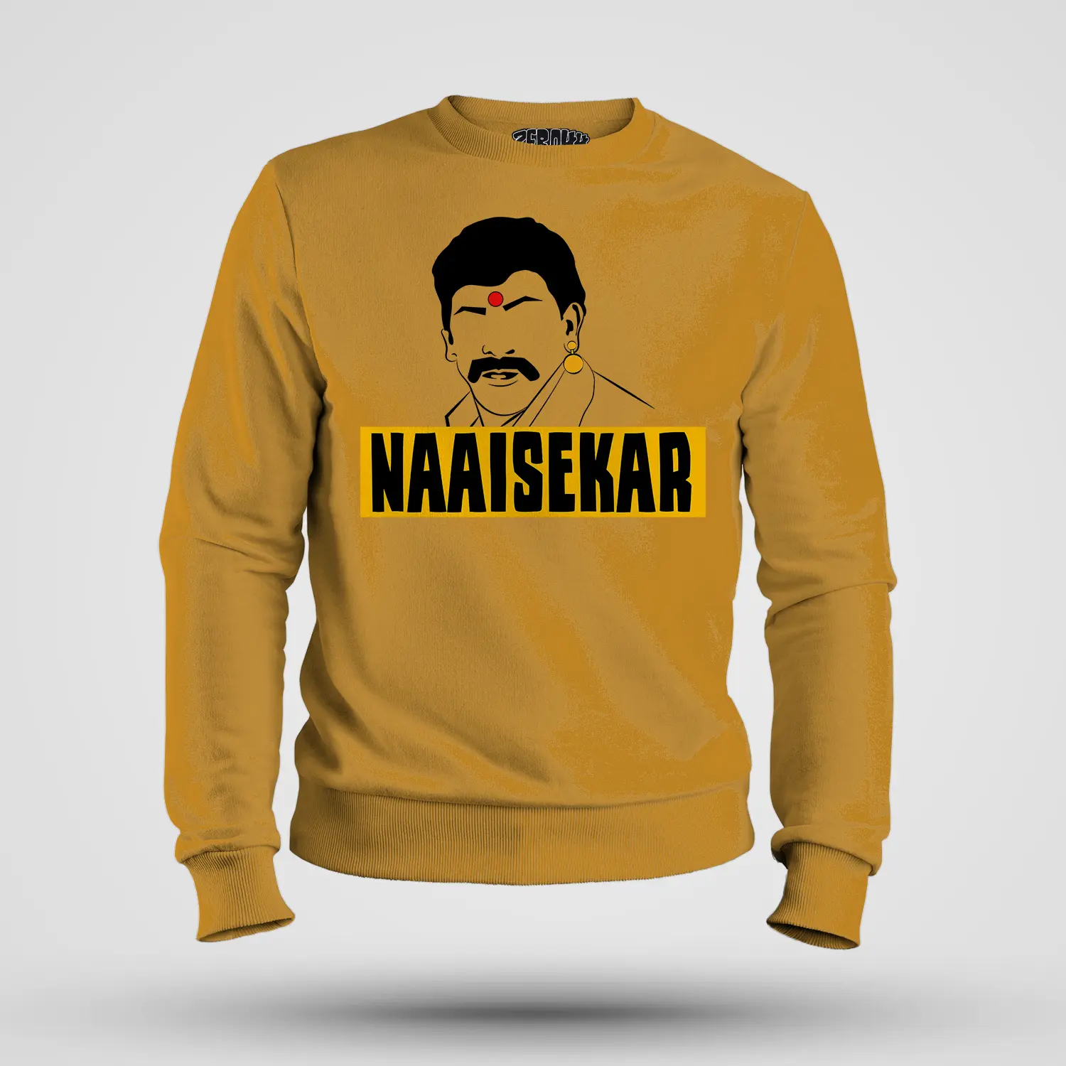 Naaisekar Men/Unisex Sweatshirt in Mustard Yellow Color