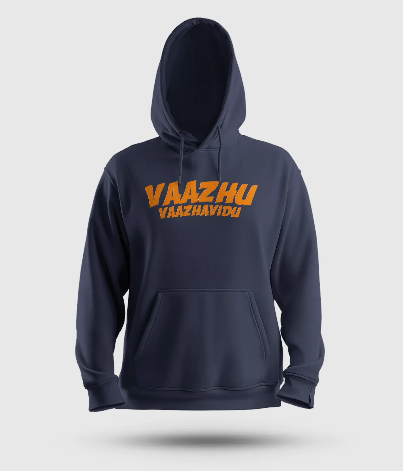 Vaazhu Vaazhavidu Men/Unisex Hoodie in Navy Blue Color