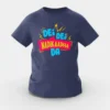 Dei Dei Nadikaadha Da Girls Round Neck T-Shirt in Navy Blue Color