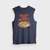 Biriyani Dhan Mukhiyam Veg Men/Unisex Tank Top in Navy Blue Color