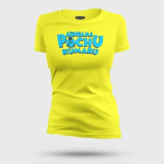 Asingama Pochu Kumaru Women's T-Shirt in New Yellow Color