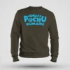 Asingama Pochu Kumaru Men/Unisex Sweatshirt in Olive Green Color