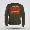Engalukku 1008 Vela Irruku, Nee Moodu Men/Unisex Sweatshirt in Olive Green Color
