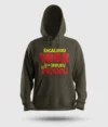 Engalukku 1008 Vela Irruku, Nee Moodu Men/Unisex Hoodie in Olive Green Color