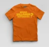 Neega Nallavara Kettavara Boys Round Neck T-Shirt in Orange Color