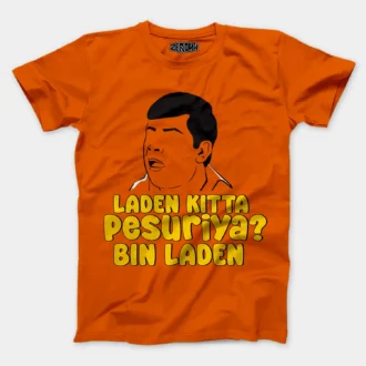 Laden Kitta Pesuriya, Bin Laden Men/Unisex T-Shirt in Orange Color