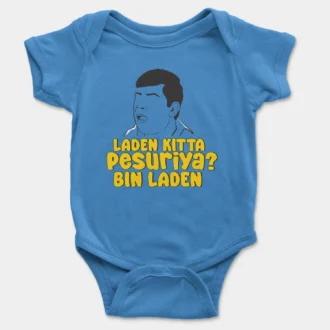 Laden Kitta Pesuriya, Bin Laden Onesie/Romper in Orchid Blue Color