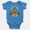 Bullet Pandi Gym Onesie/Romper in Orchid Blue Color