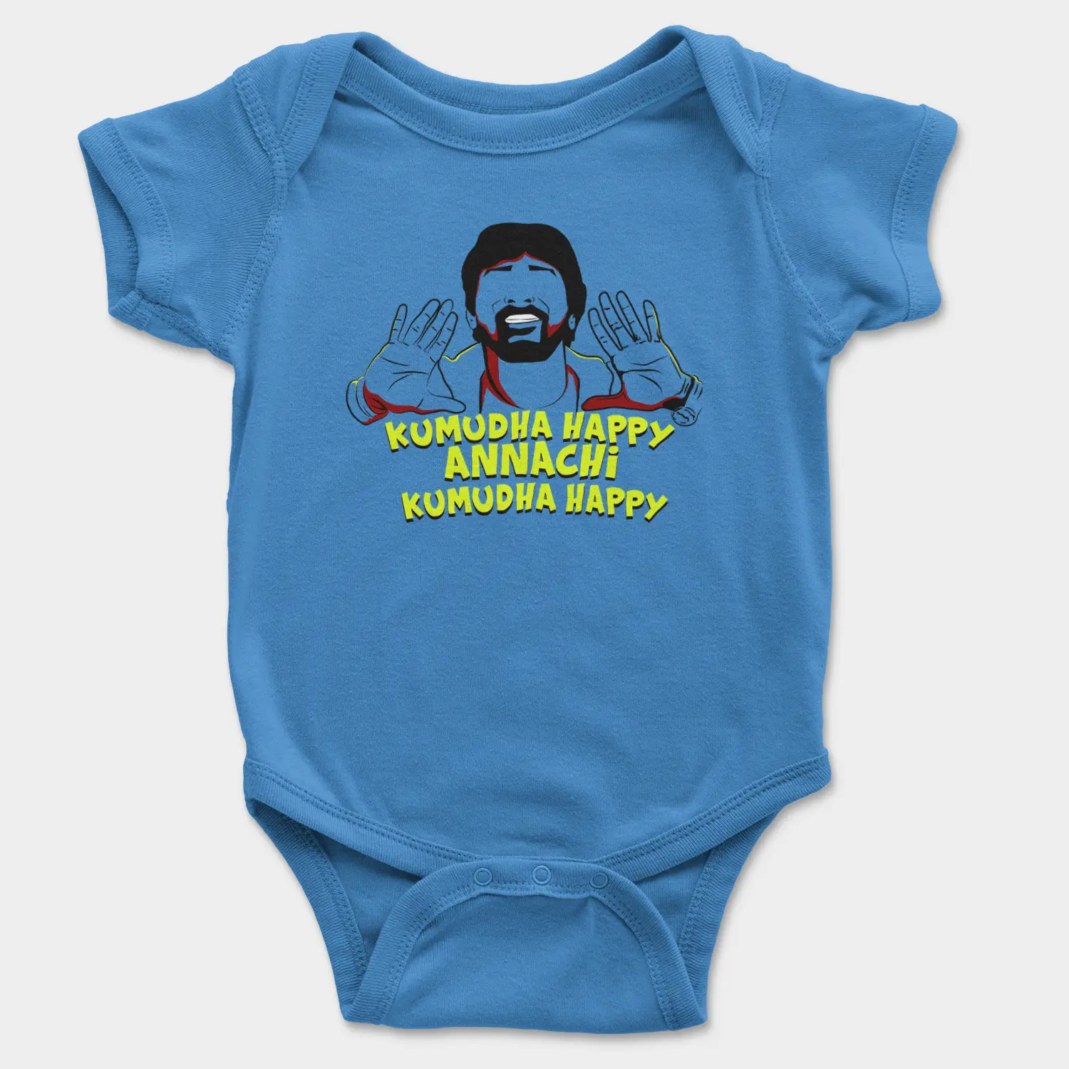 Kumudha Happy Annachi, Kumudha Happy Onesie/Romper in Orchid Blue Color
