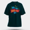 Dei Dei Nadikaadha Da Men/Unisex Oversized T-Shirt in Petrol Blue Color