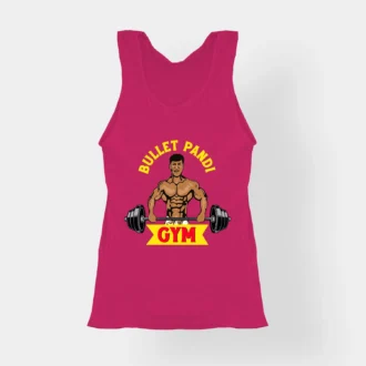 Bullet Pandi Gym Women's Tank Top in Pink Color