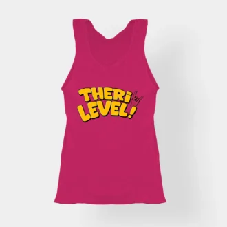 Theri Level Women's Tank Top in Pink Color
