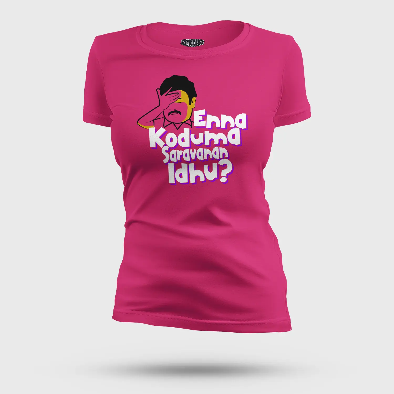 Enna Koduma Saravanan Idhu Women's T-Shirt in Pink Color