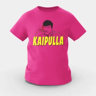 Kaipulla Girls Round Neck T-Shirt in Pink Color