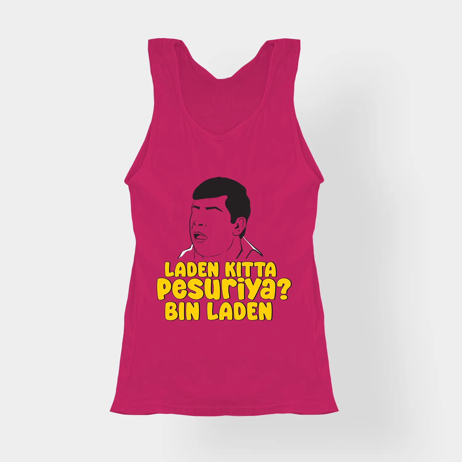 Laden Kitta Pesuriya, Bin Laden Women's Tank Top in Pink Color