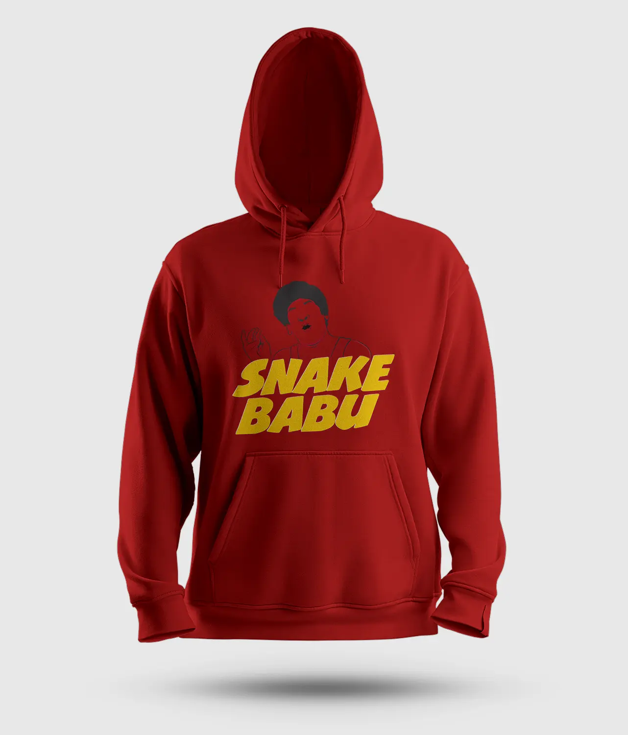 Snake Babu Men/Unisex Hoodie in Red Color