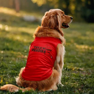 Telex Pandian Dog Tank in Red Color