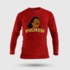 Pulikesi Men/Unisex Long Sleeve T-Shirt in Red Color
