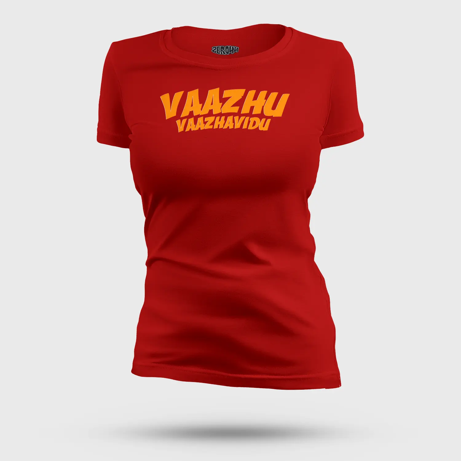 Vaazhu Vaazhavidu Women's T-Shirt in Red Color
