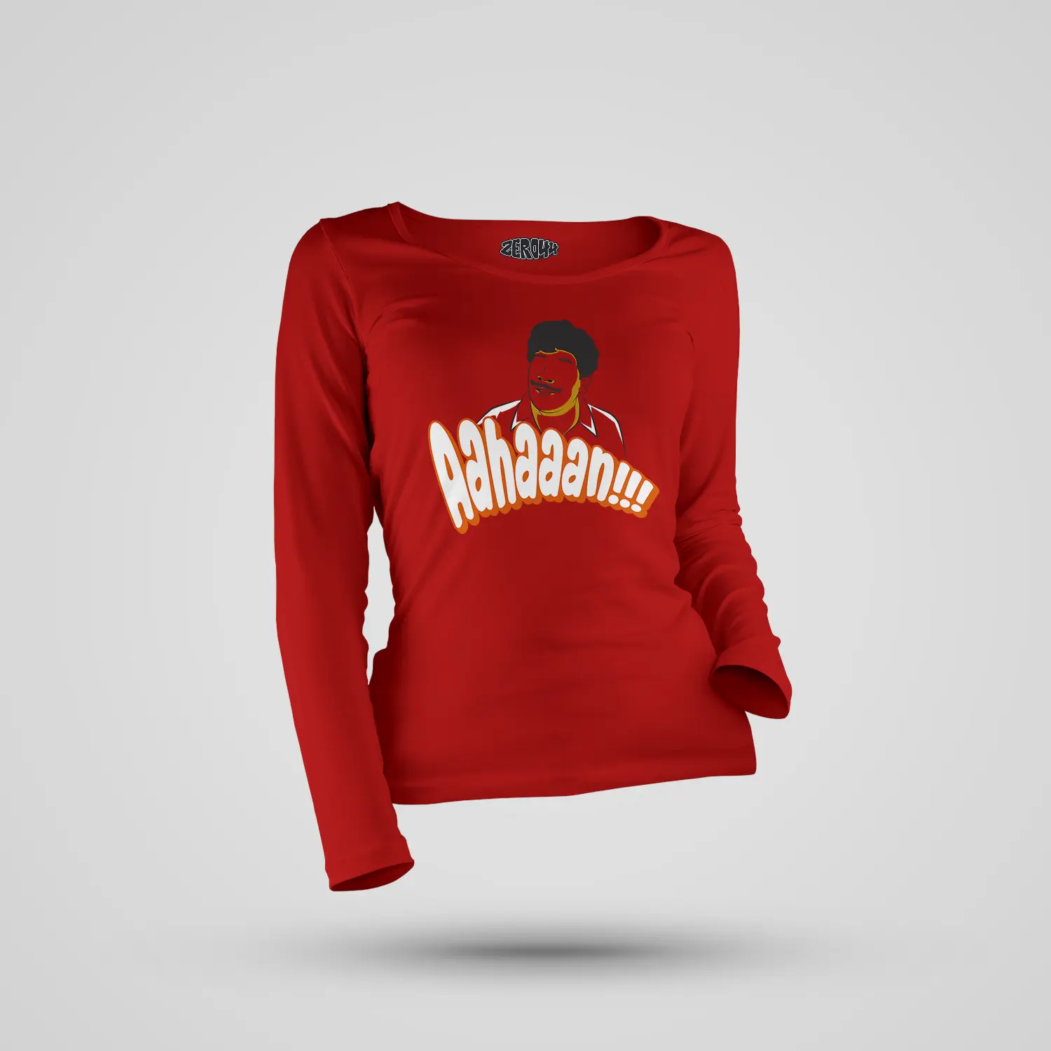 Aahaaan Women's Long Sleeve T-Shirt in Red Color
