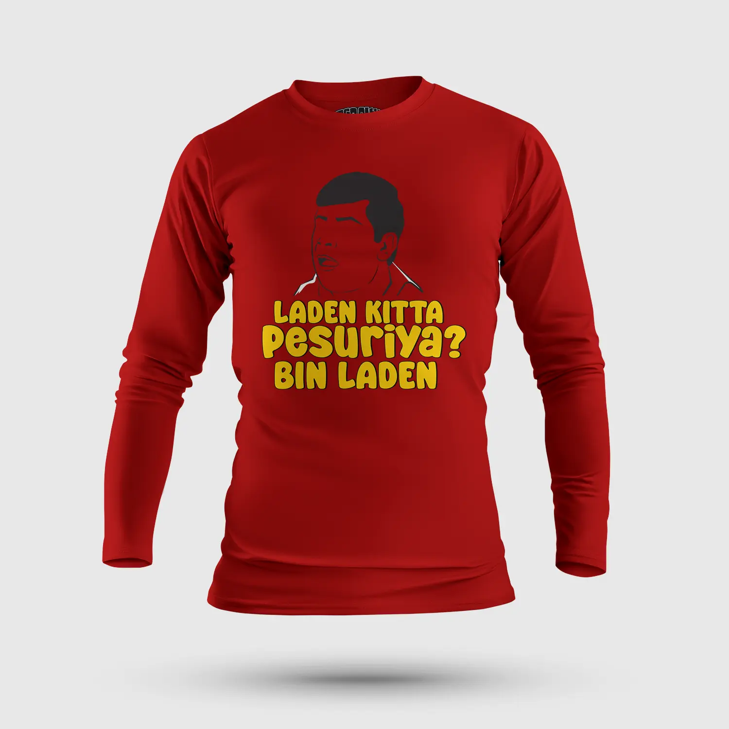 Laden Kitta Pesuriya, Bin Laden Men/Unisex Long Sleeve T-Shirt in Red Color