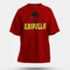 Kaipulla Men/Unisex Oversized T-Shirt in Red Color