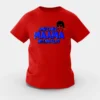 Amitabh Maama Neengala Girls Round Neck T-Shirt in Red Color