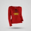 Kumudha Happy Annachi, Kumudha Happy Women's Long Sleeve T-Shirt in Red Color