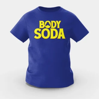 Body Soda Girls Round Neck T-Shirt in Royal Blue Color