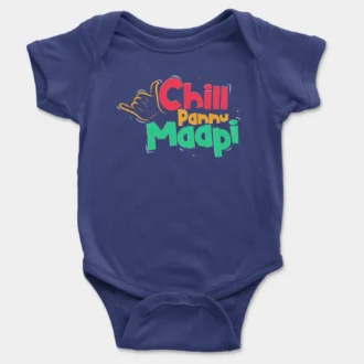 Chill Pannu Maapi Onesie/Romper in Royal Blue Color