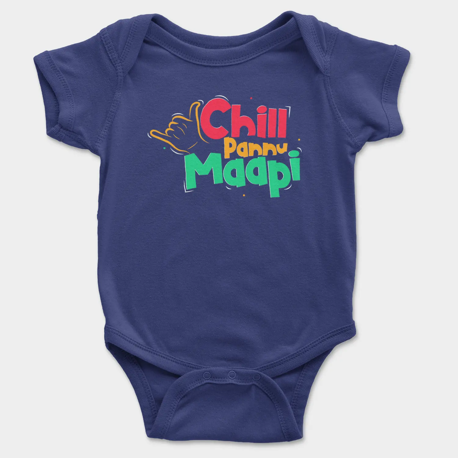 Chill Pannu Maapi Onesie/Romper in Royal Blue Color
