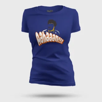 Aahaaan Women's T-Shirt in Royal Blue Color