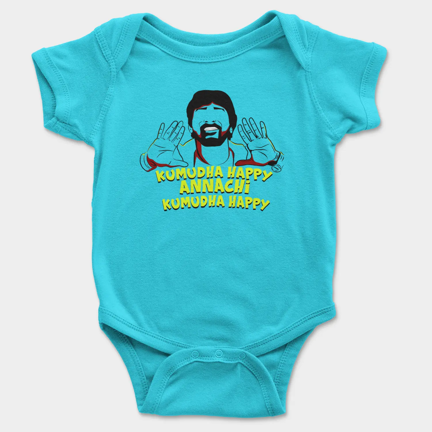 Kumudha Happy Annachi, Kumudha Happy Onesie/Romper in SkyBlue Color