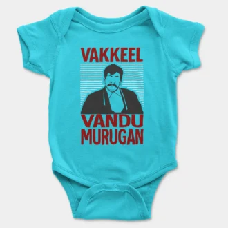 Vakeel Vandu Murugan Onesie/Romper in SkyBlue Color