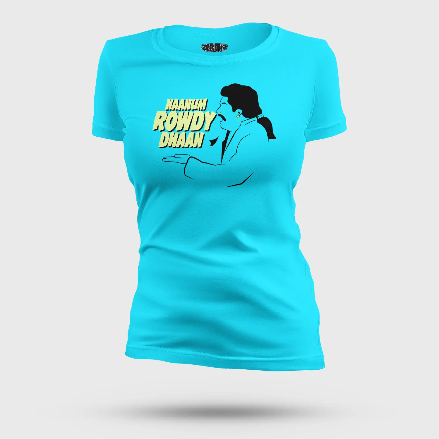 Naanum Rowdy Dhaan Women's T-Shirt in SkyBlue Color