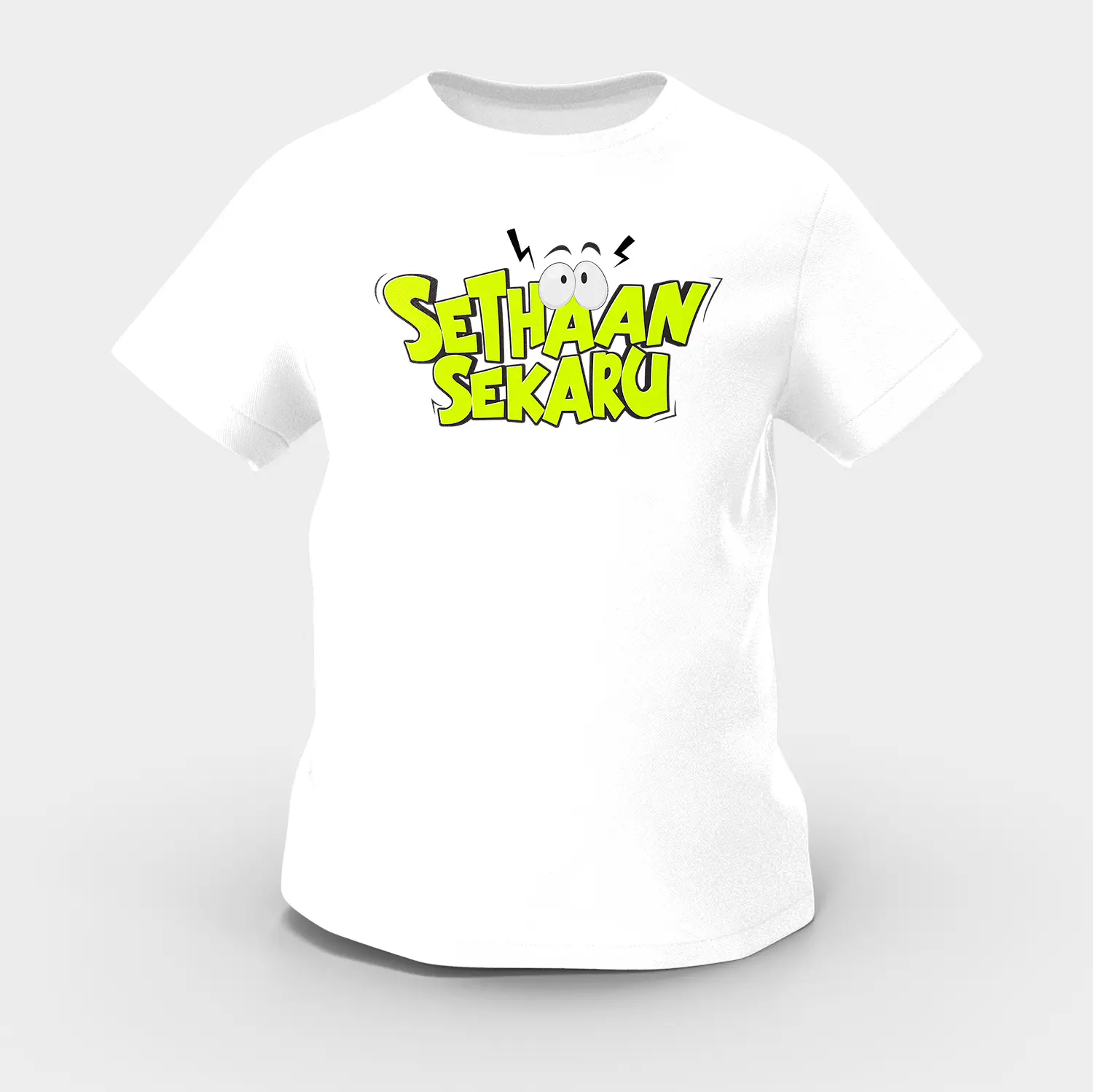 Sethaan Sekaru Girls Round Neck T-Shirt in White Color