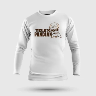 Telex Pandian Men/Unisex Long Sleeve T-Shirt in White Color